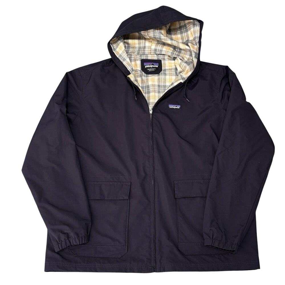 Patagonia Lined Baggies Navy Blue Parka Jacket Men’s Size XXL 28160